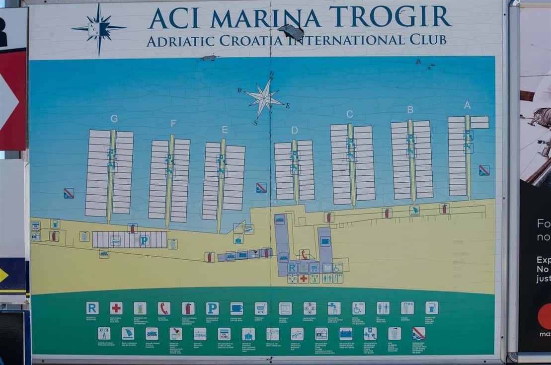 Plan mariny ACI w Trogirze