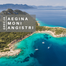 Wyspy zatoki sarońskiej Aegina Moni Angistri