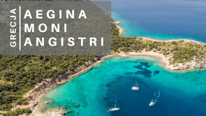 Wyspy zatoki sarońskiej Aegina Moni Angistri