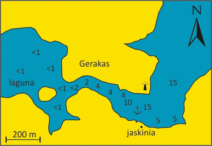 Gerakas mapka zatoki