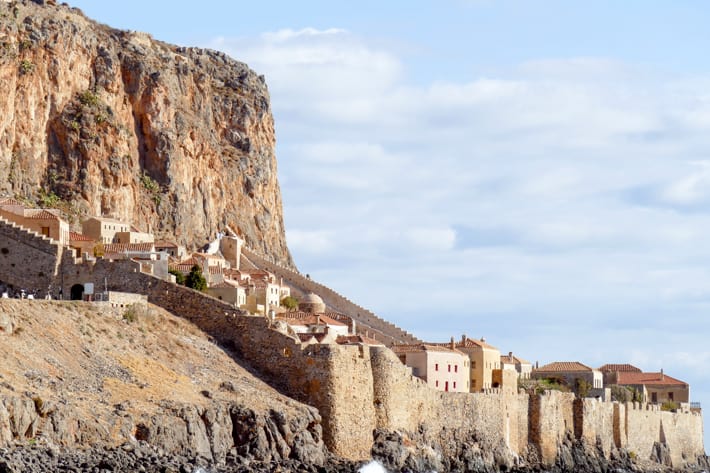 Monemvasia widok z morza