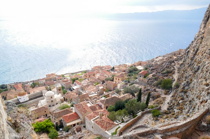 Monemvasia dolne miasto