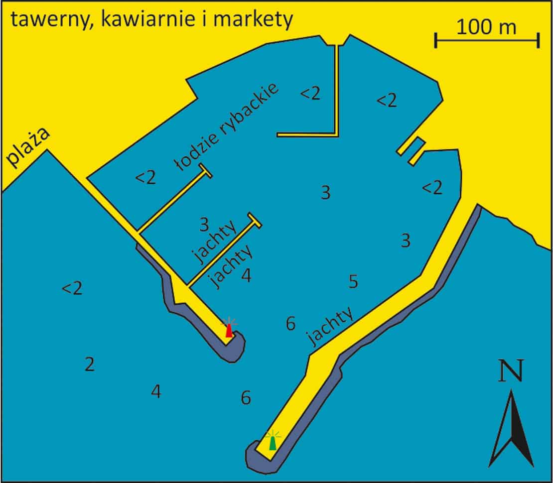 mapa portu Astrous