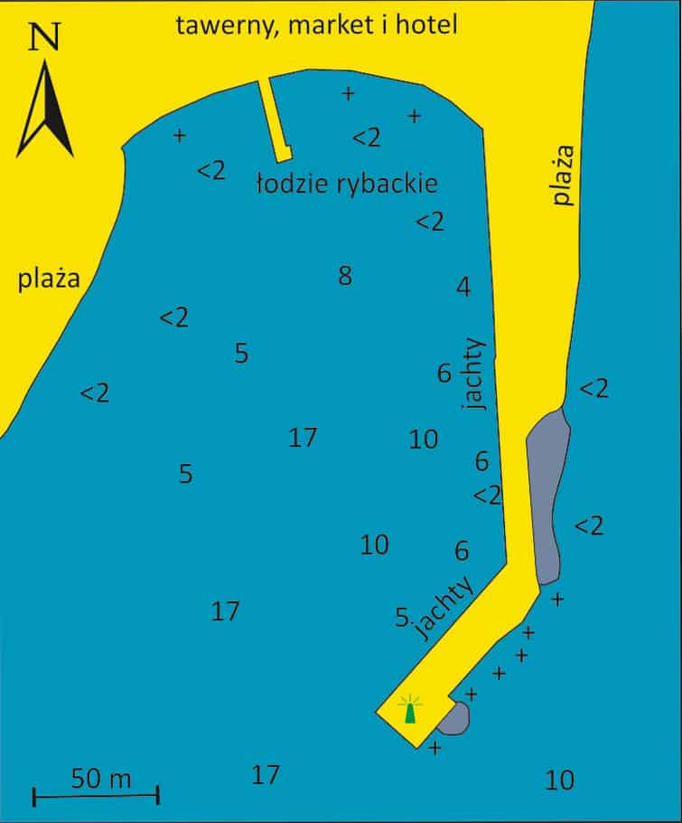 mapa portu w Leonidion