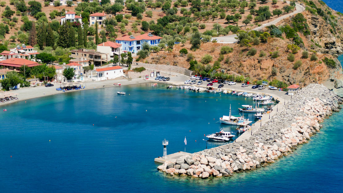 Port Sambateki widok z góry