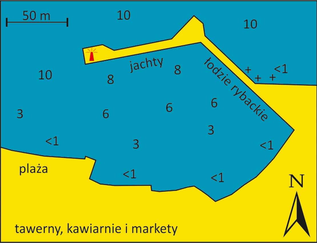 mapa portu w Tyros