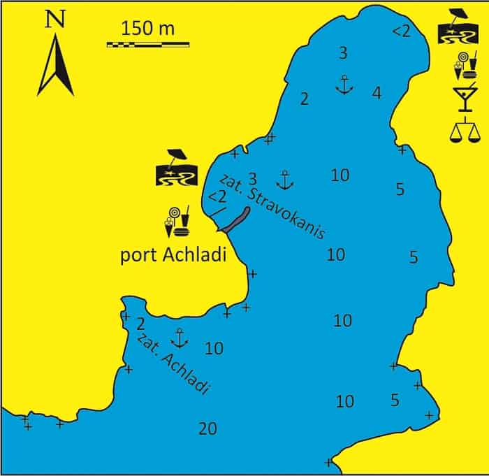 Zatoka Varis Syros - mapka
