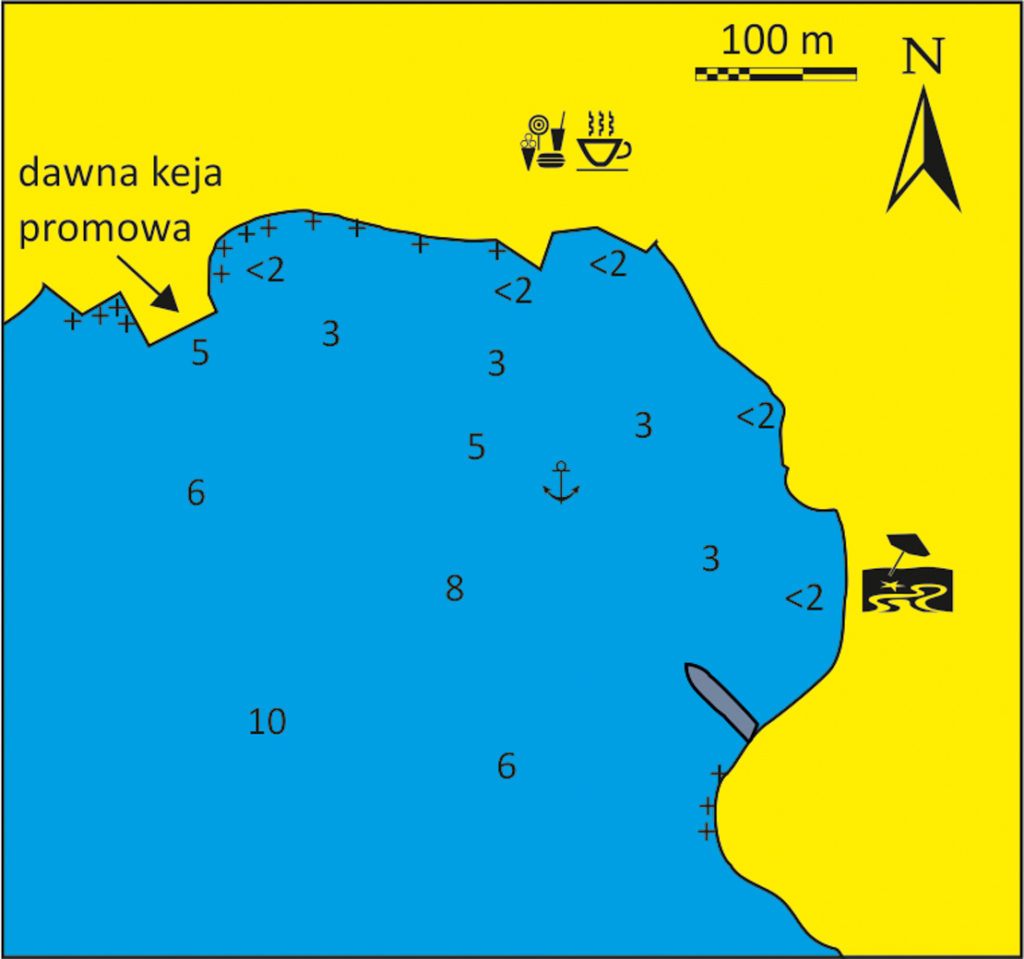 Zatoka Isternia mapka Tinos