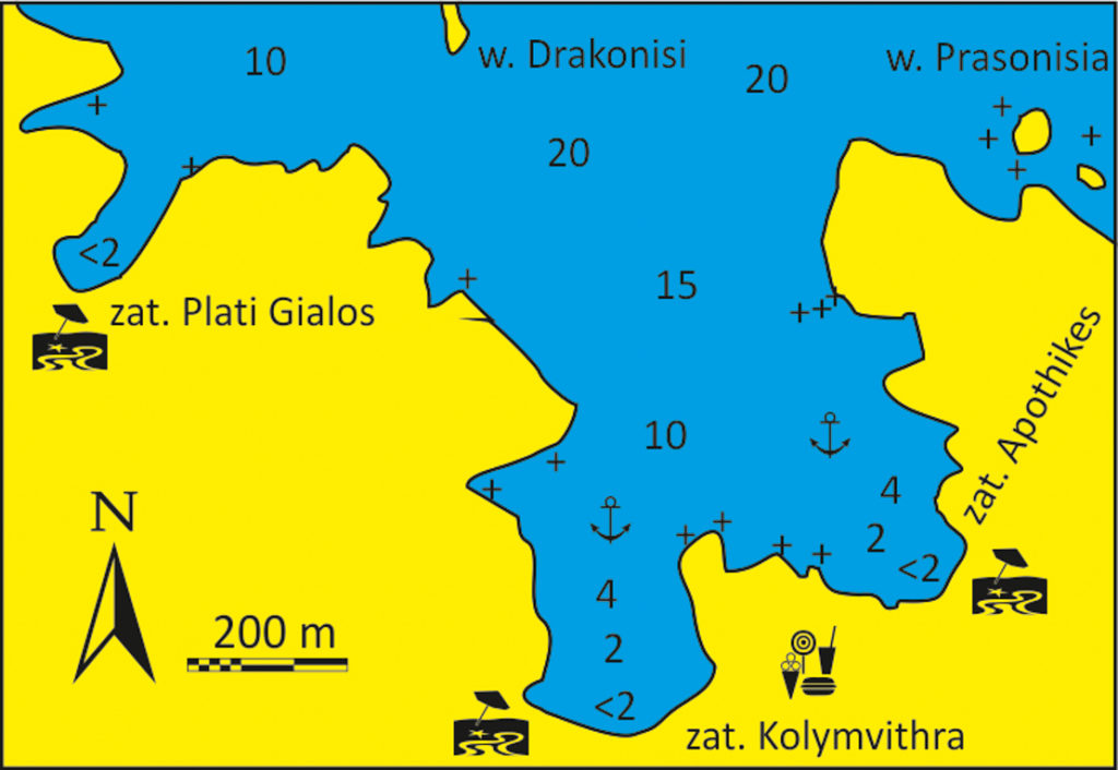 Zatoka Kolymvithra wyspa Tinos