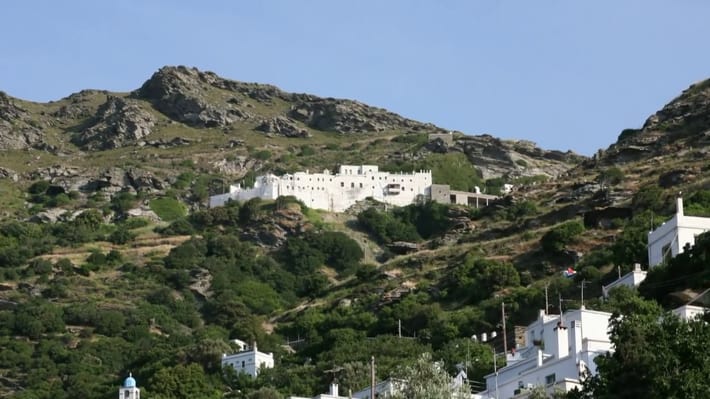 Klasztor Panachrantou na wyspie Andros Cyklady