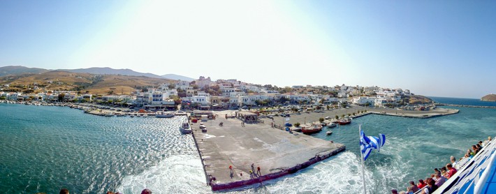 Port Gavrio na wyspie Andros