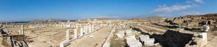 wyspa Delos panorama