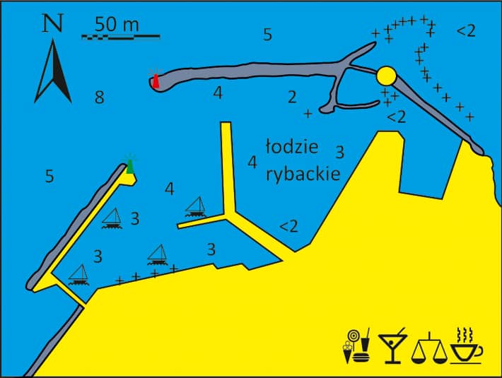 Mapka portu/mariny w Naoussa