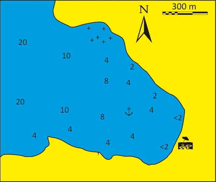 Zatoka Avesalos - mapka