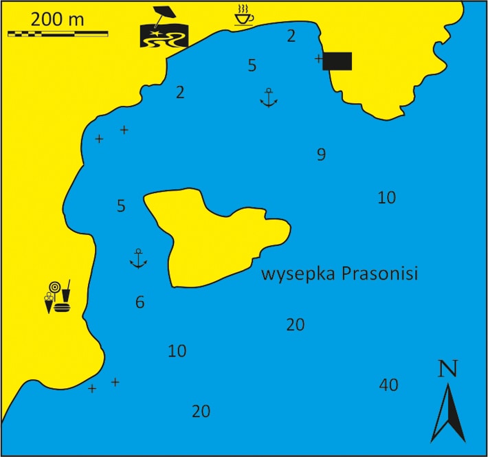 mapka zatoka Parasonisi