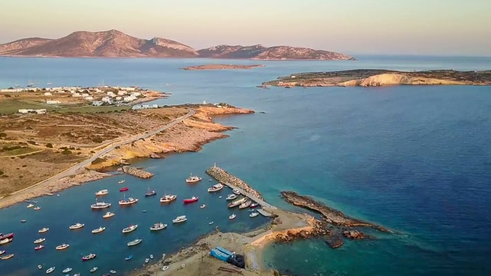 wyspa Koufonisia i port Parianos