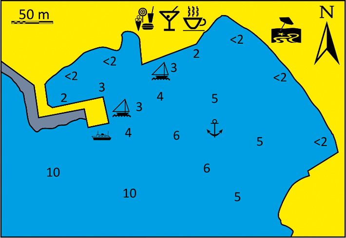 mapka portu Stavros