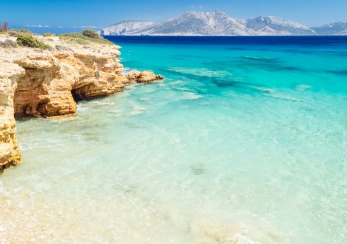  koufonisia plaża morze