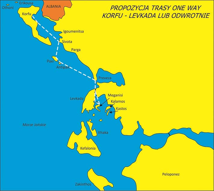 morze jońskie trasa one-way