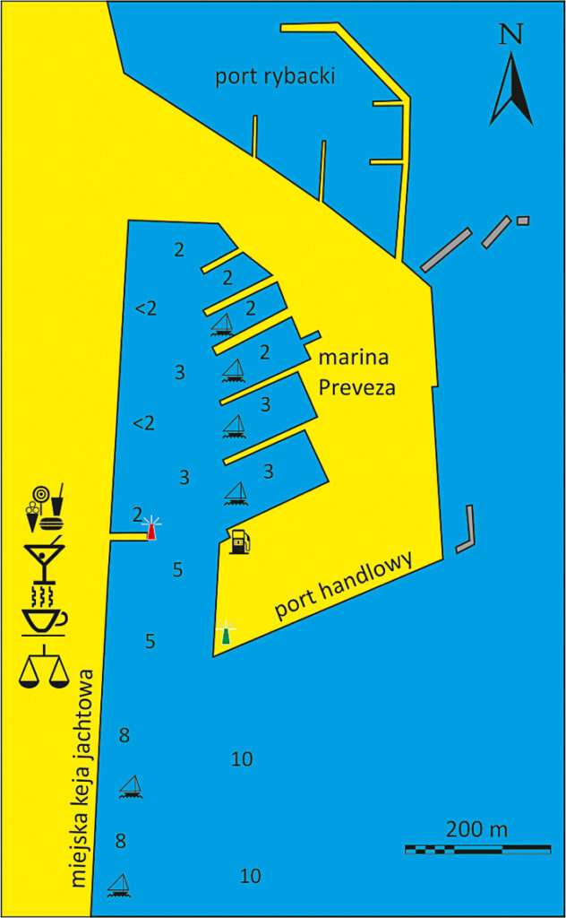 preveza port mapka