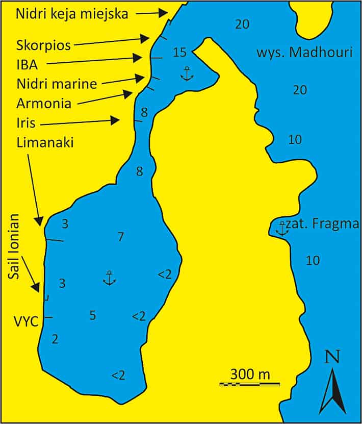 Mapka Zatoki Vlicho