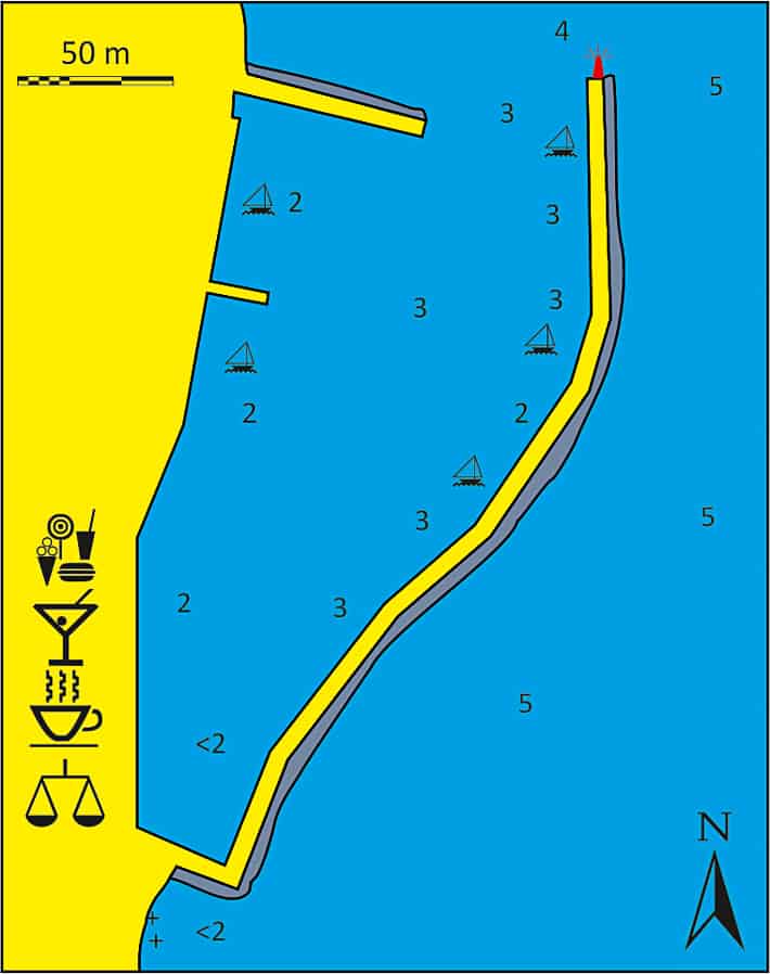 Port Kalamos mapka