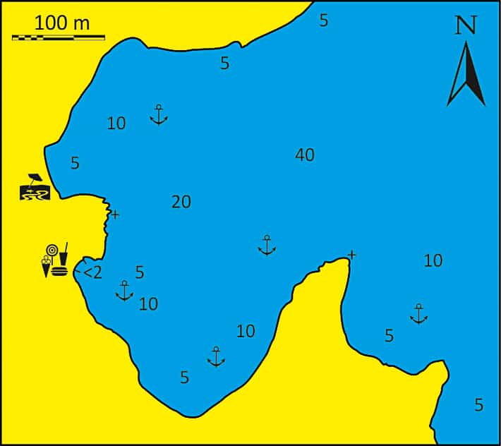 Zatoka port leone mapka