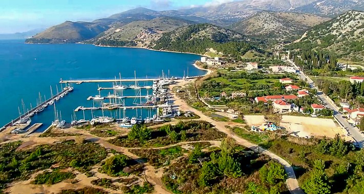 marina w Argostoli Kefalonia