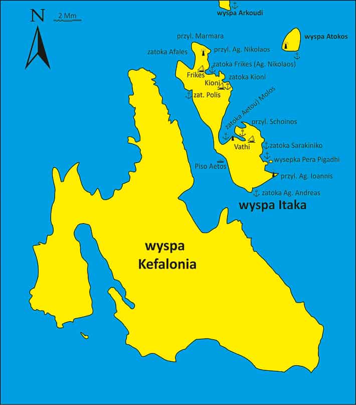 wyspa itaka mapka