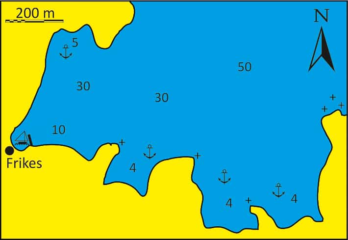 Zatoka Aghios Nikolaos mapka