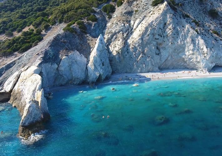 Plaża lalaria na wyspie Skiathos