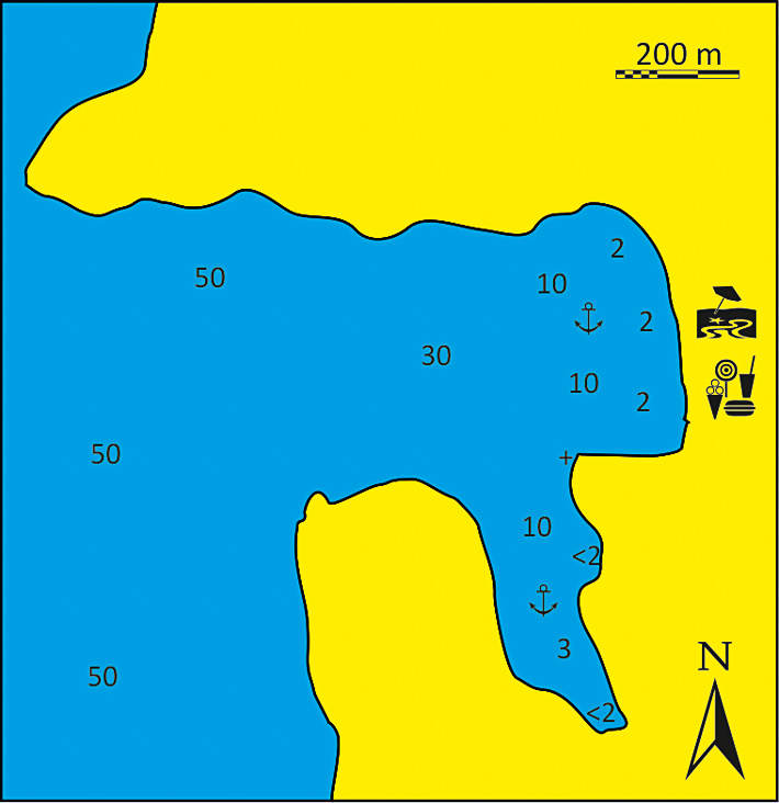 mapka zatoki Panormou