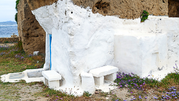 kościół Agios Nikolaos na plaży molos