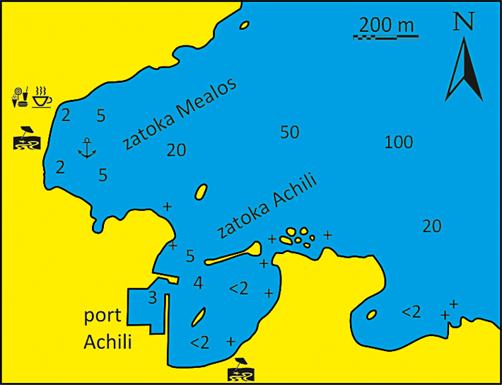 Zatoki Achili Mealos mapka