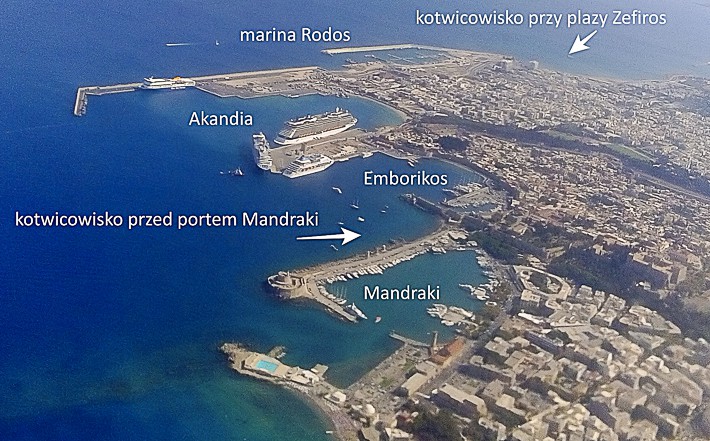 porty miasta Rodos