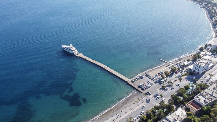 port Kos stary pirs dla wodolotów