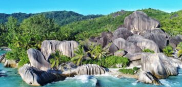 wybrzeże wyspy La digue plaża Anse Source d'Argent