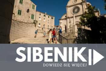schody przy katedrze w Sibeniku